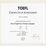 TOEFL CERTIFICATES ONLINE